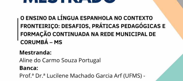 CONVITE: Defesa Pública de Dissertação da mestranda Aline do Carmo Souza Portugal